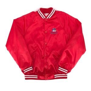 80s Hemingways Orange Beach Alabama satin bomber jacket